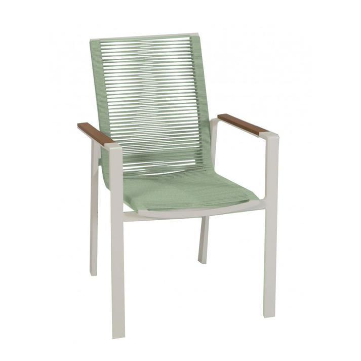 Maeve πολυθρόνα αλουμινίου rope Μέντα