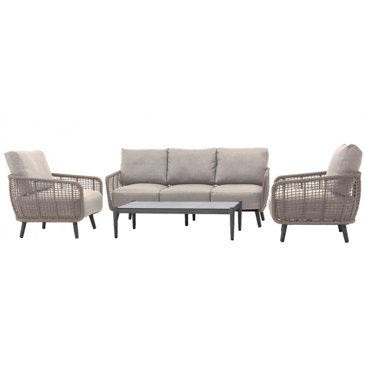 Ellery set 4τμχ αλουμινίου rope Taupe