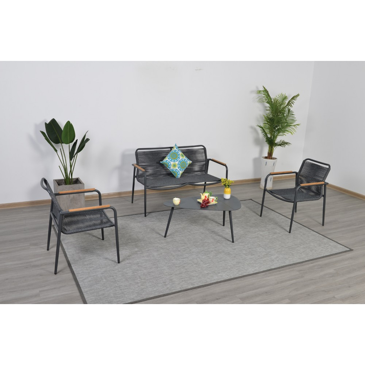 Cabana set 4τμχ αλουμινίου με rope
