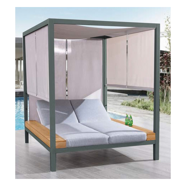Fiorella Daybed Αλουμινίου Ανθρακί