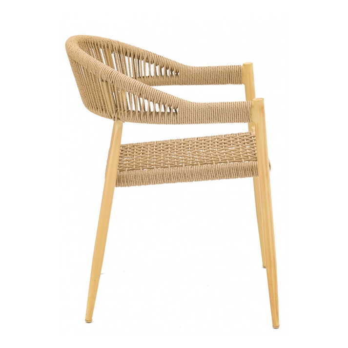 Adina πολυθρόνα αλουμινίου-rope Φυσικό