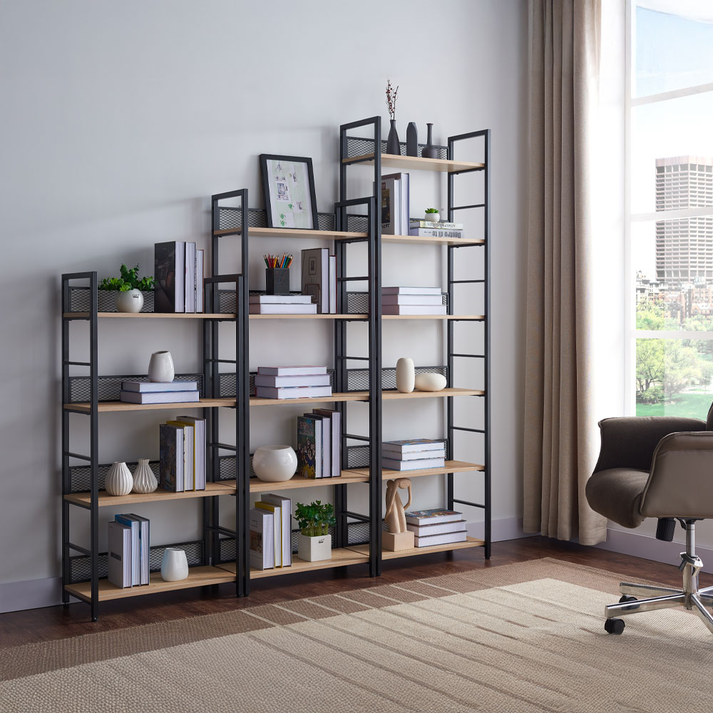NEST ΒΙΒΛΙΟΘΗΚΗ ΦΥΣΙΚΟ ΜΑΥΡΟ 60x28x187