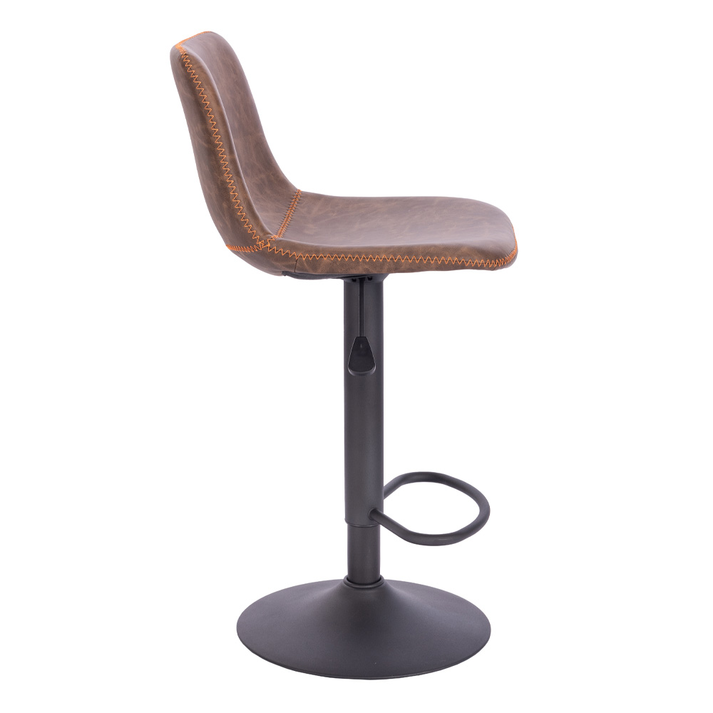 ASTI ΣΚΑΜΠΟ BAR ΚΑΦΕ ANTIQUE WASHED ΜΑΥΡΟ 42x49x109.5
