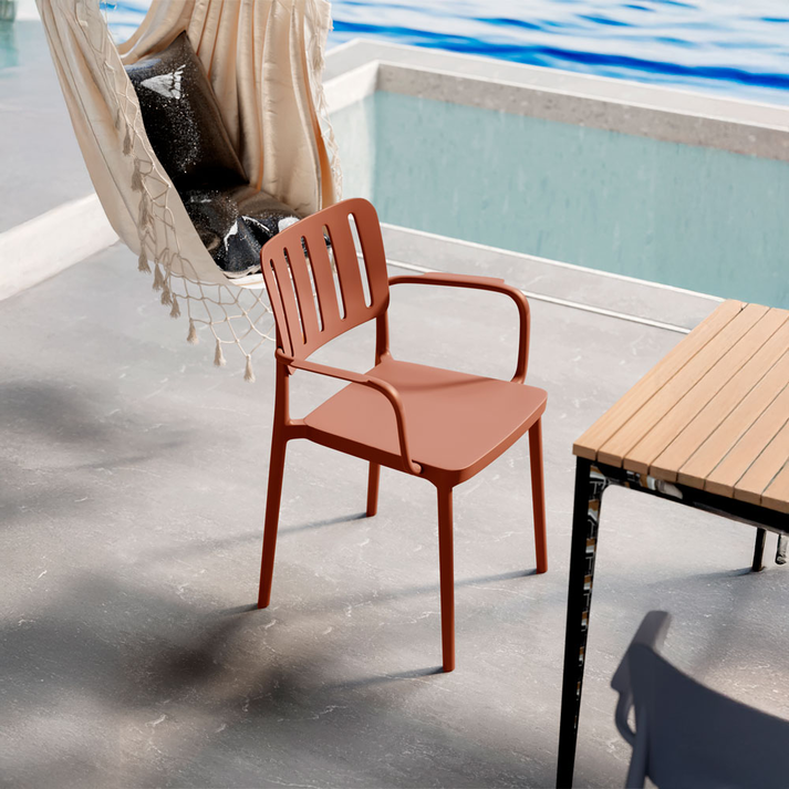 MILANO ΚΑΡΕΚΛΑ TERRACOTTA 53x58x81.5