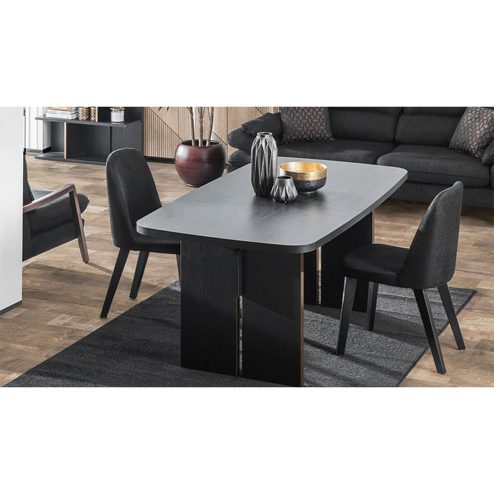 DARK ΤΡΑΠΕΖΙ ΜΑΥΡΟ OAK 180x95x75