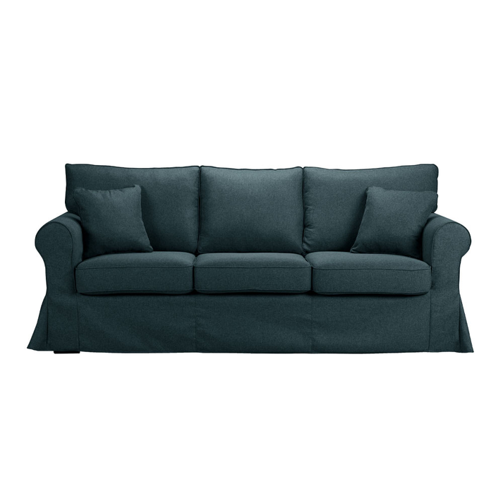 ASHLEY ΚΑΝΑΠΕΣ 3ΘΕΣΙΟΣ ΜΕ ΑΠΟΣΥΡΟΜΕΝΟ ΜΠΛΕ 215x85x95