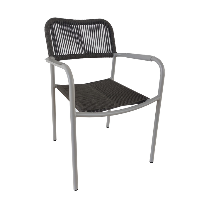 Braulia πολυθρόνα αλουμινίου με rope