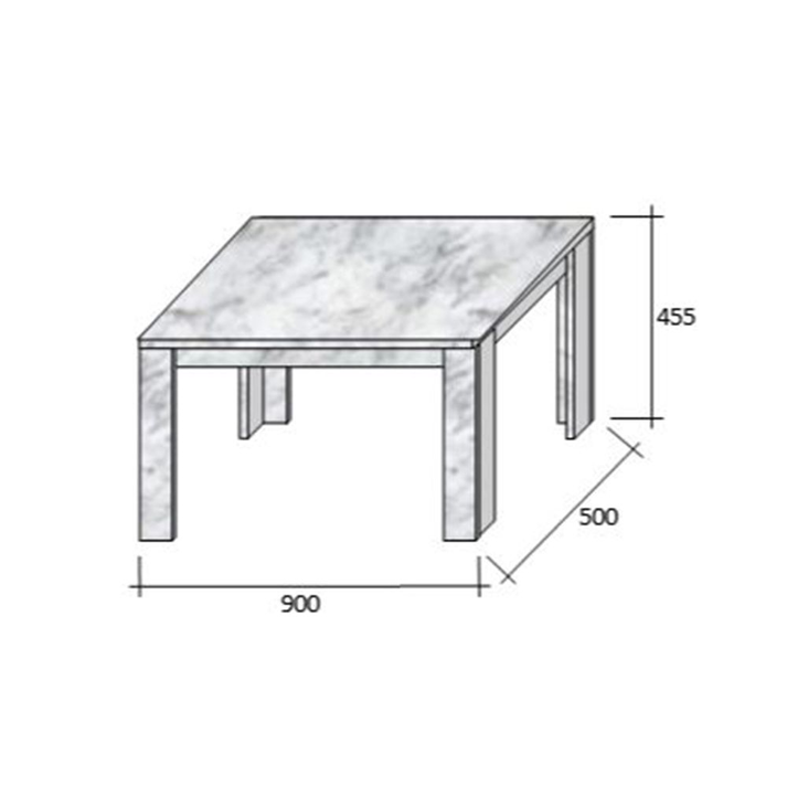 MAGNUM 90 COFFEE TABLE SONOMA 90x50x45.5