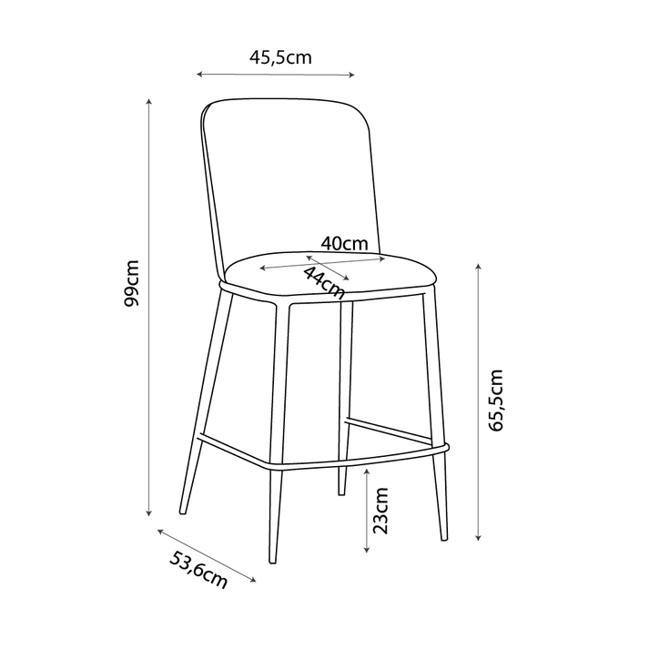 COUTURE ΣΚΑΜΠΟ BAR ΛΑΔΙ 45.5x53.58x99