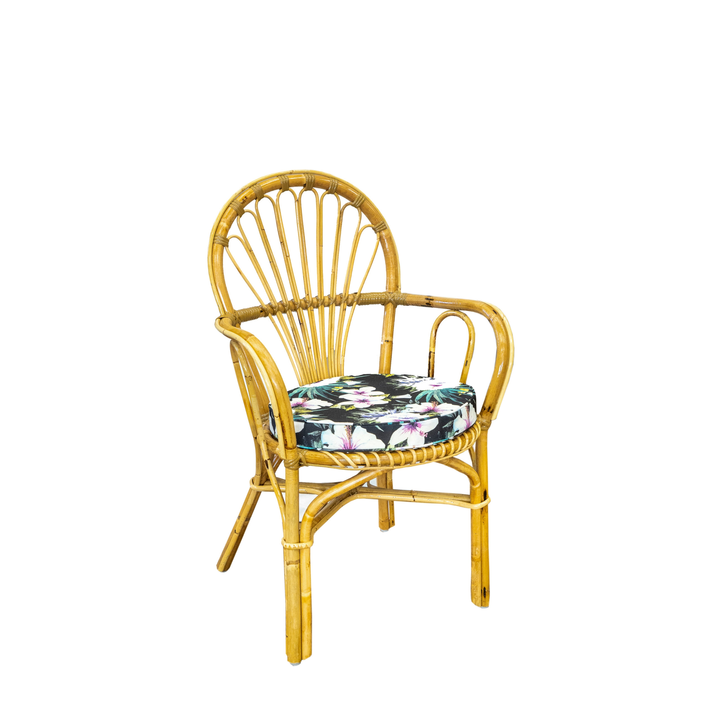 πολυθρόνα φυσικό bamboo 60*60*91 rig c-259