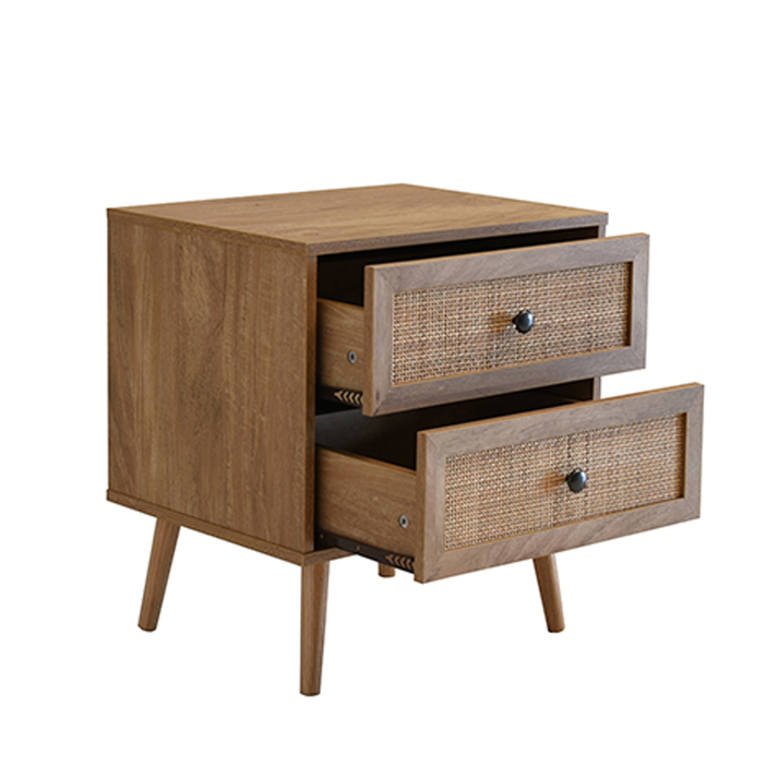 AMMOS ΚΟΜΟΔΙΝΟ 2ΣΥΡΤΑΡΙΑ ΦΥΣΙΚΟ ΜΕ RATTAN 50x39x54.8