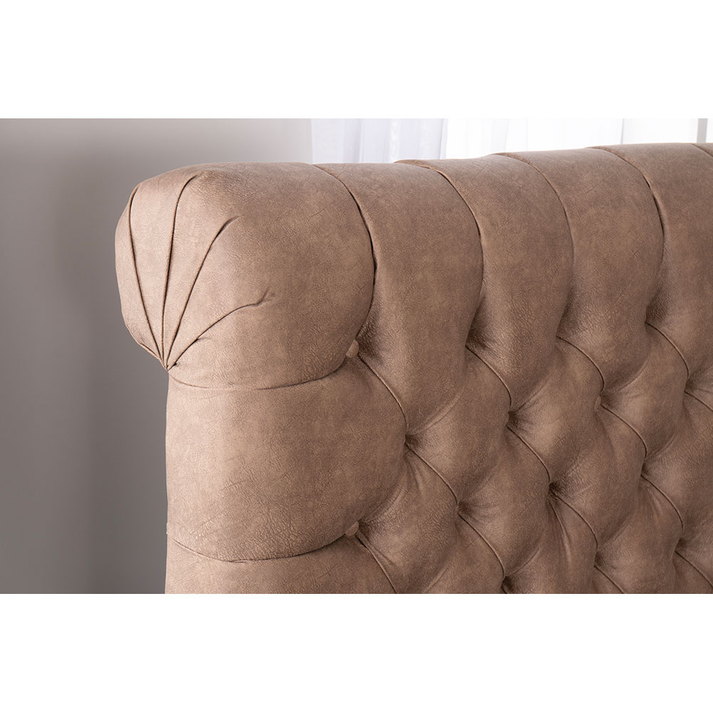 CHESTER ΚΡΕΒΑΤΙ ΜΕ ΑΠΟΘΗΚ. ΧΩΡΟ (ΓΙΑ ΣΤΡΩΜΑ 160x200cm) PURO 14-619 223x160x138