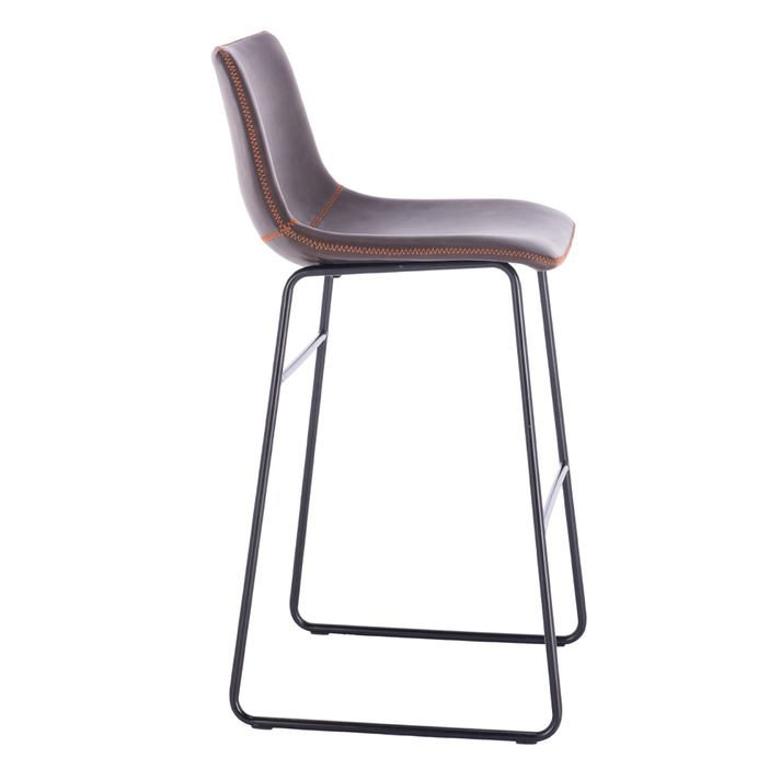 NUEVO XL ΣΚΑΜΠΟ BAR ΚΑΦΕ ANTIQUE WASHED ΜΑΥΡΟ 47x57x100