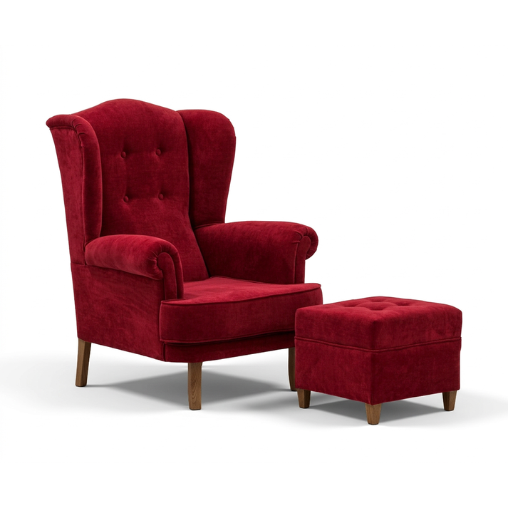 Charlotte Mπερζέρα 80x90xH113cm