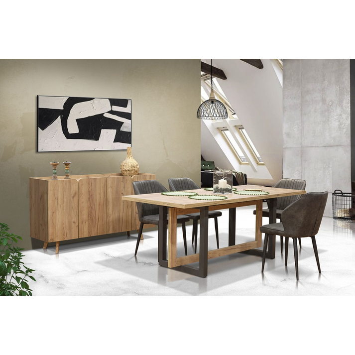 Τραπεζαρία CHICAGO Ελληνικής Κατασκευής LNA 200x100x75cm