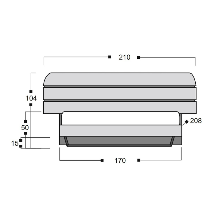 COSMOS 4 Κρεβάτι Ελληνικής Κατασκευής 208x210xH104cm (Για Στρώμα 160x200)