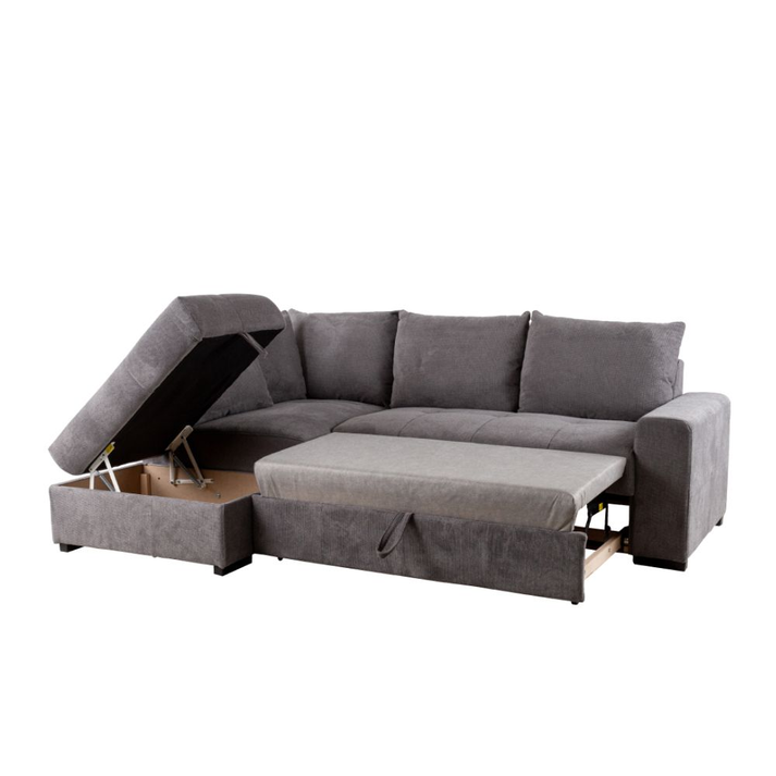 BILL ΚΑΝΑΠΕΣ ΚΡΕΒΑΤΙ ΓΩΝΙΑ ΑΡΙΣΤΕΡΗ STONE 241x173x94