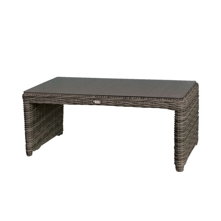 MONTANA Τραπεζάκι Σαλονιού Κήπου-Βεράντας ALU, Φ5mm Round Wicker Grey Brown