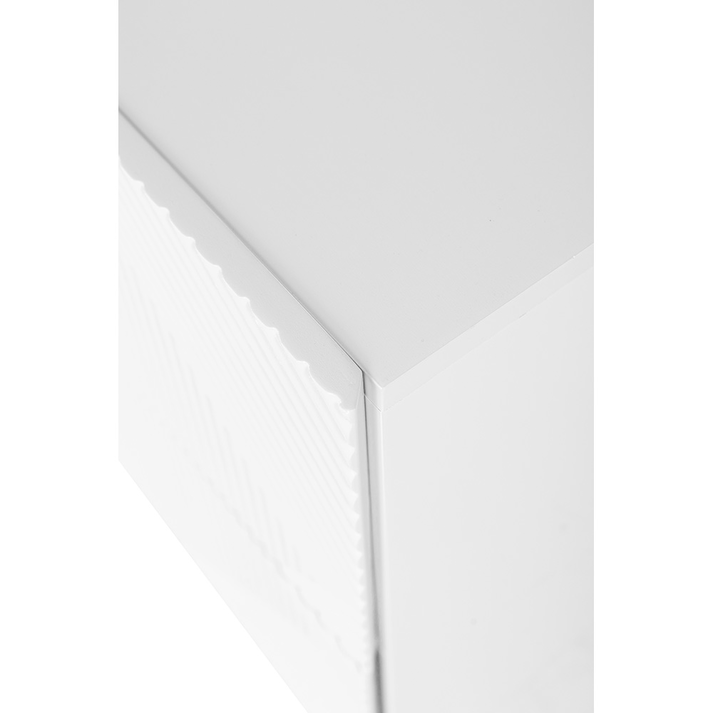 MEZZA LUNA ΚΟΜΟΔΙΝΟ 2ΣΥΡΤΑΡΙΑ ΛΕΥΚΟ 55x45x52
