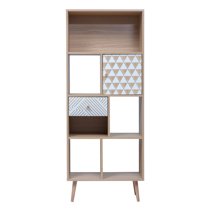 TRIANGLE ΒΙΒΛΙΟΘΗΚΗ SONOMA ΜΕ PATTERN 60x30x150