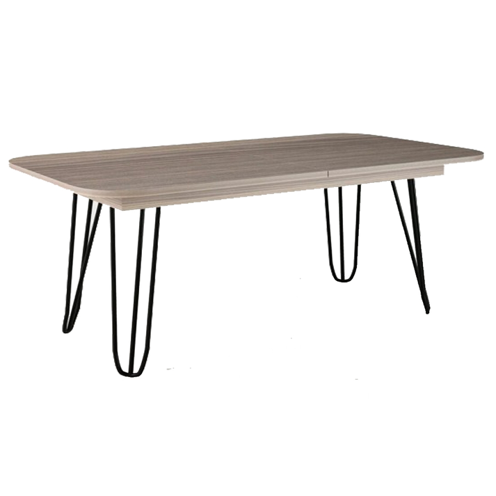 Τραπέζι "ΔΙΑΣ" 160cm ανοιγόμενο σταχτί