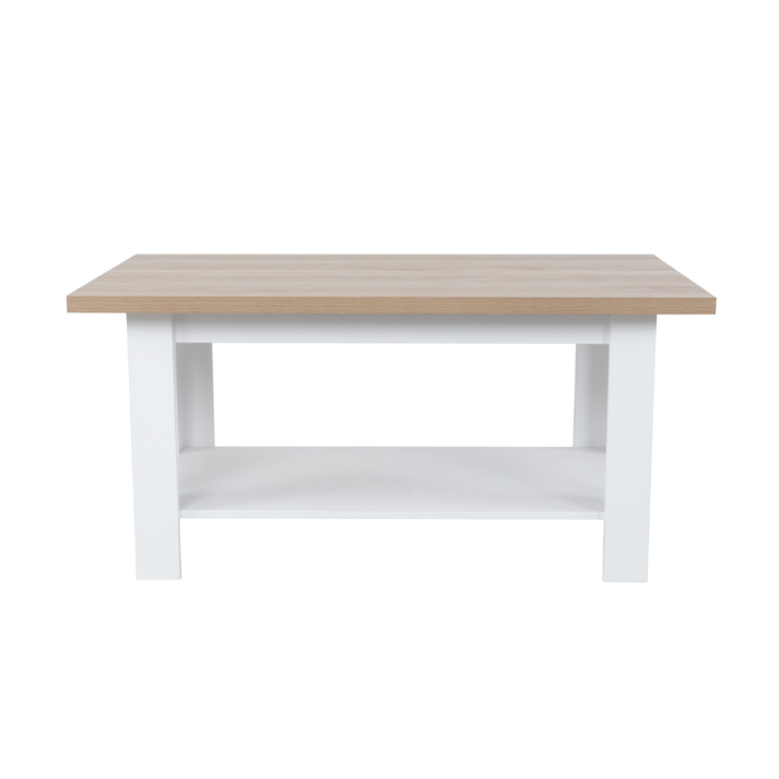 VILLAGE COFFEE TABLE ΛΕΥΚΟ ΦΥΣΙΚΟ 110x60x53