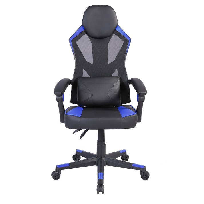 FUSION ΚΑΡΕΚΛΑ GAMING ΓΡΑΦΕΙΟΥ ΜΑΥΡΟ ΜΠΛΕ 50x74x137