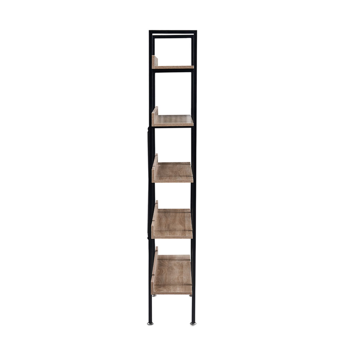 HORIZON ΒΙΒΛΙΟΘΗΚΗ 5ΡΑΦΙΑ SONOMA ΜΑΥΡΟ 120x28x170