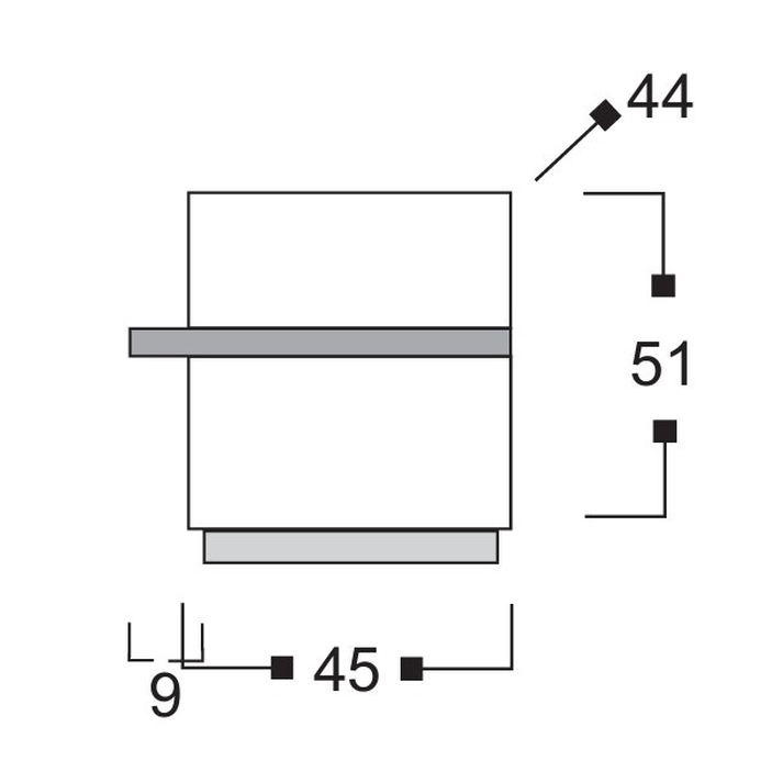 ODD Κομοδίνο με 2 Συρτάρια Ελληνικής Κατασκευής 50x44xH51cm