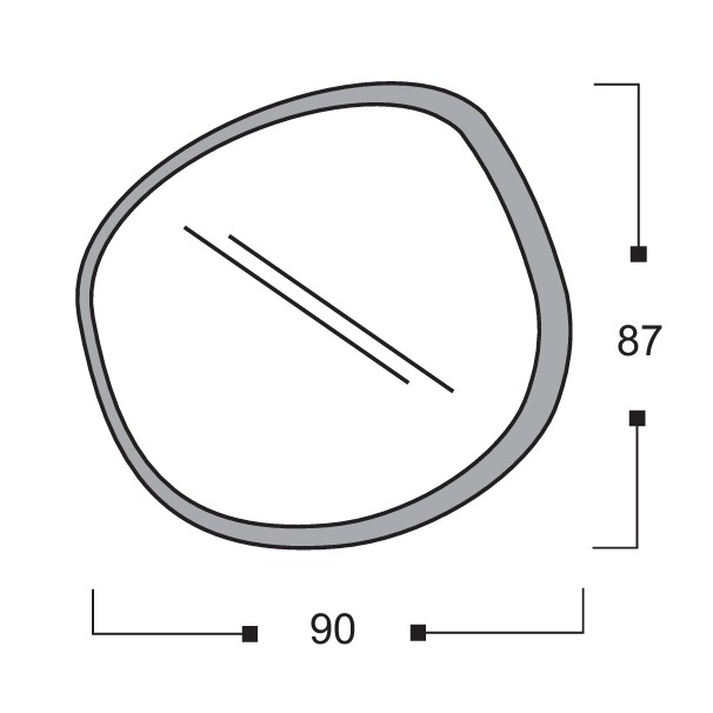 ODD Καθρέπτης Ελληνικής Κατασκευής 90xH87cm