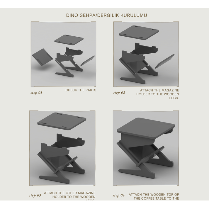 ΒΟΗΘΗΤΙΚΟ ΤΡΑΠΕΖΑΚΙ (DINO) ΦΥΣΙΚΟ 40*40*40ΕΚ. ΚΟΝΤΡΑ ΠΛΑΚΕ ΘΑΛΑΣΣΗΣ ΚΑΤΑΛΛΗΛΟ ΓΙΑ ΕΞΩΤΕΡΙΚΟ ΧΩΡΟ