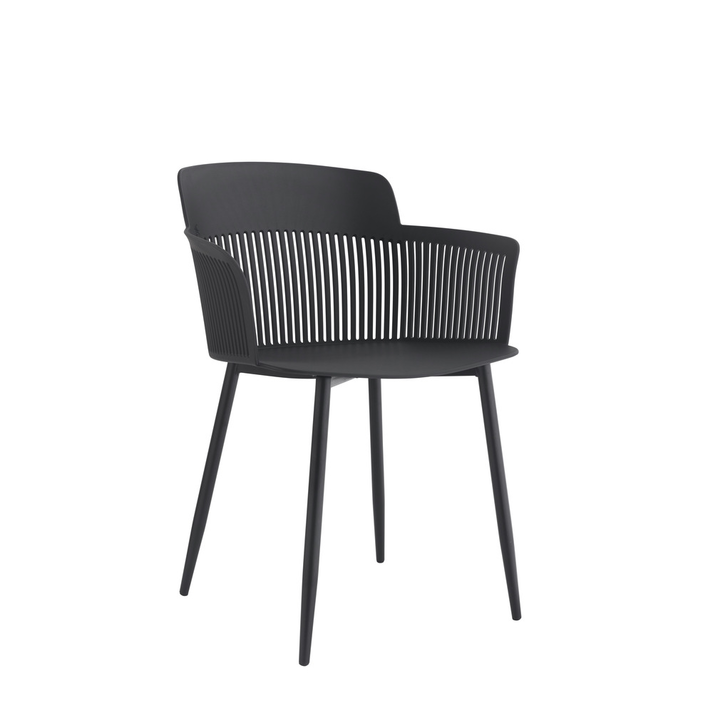 Bari polypropylene stool black 53.5x58x77.5 cm