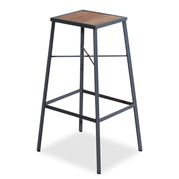 Γκρί Γαλβανισμένο Σκαμπό Μπάρ