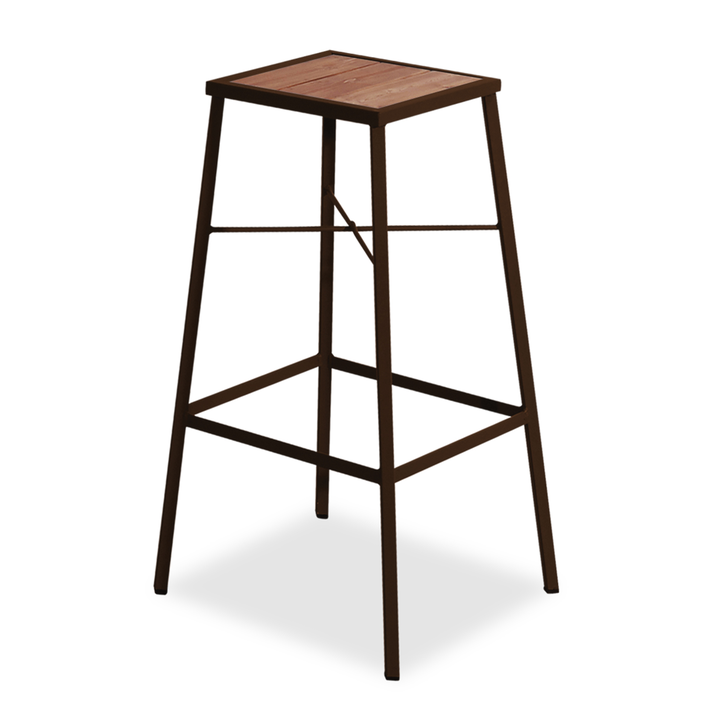 Μεταλλικό Γαλβανισμένο Σκουριά Μάτ Σκαμπό Μπάρ