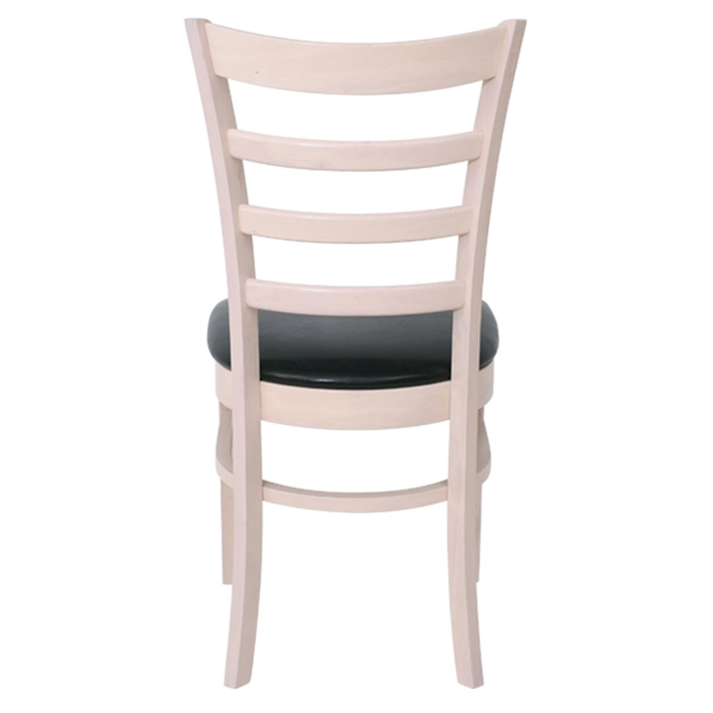 NATURALE Καρέκλα White Wash, Pu Μαύρο