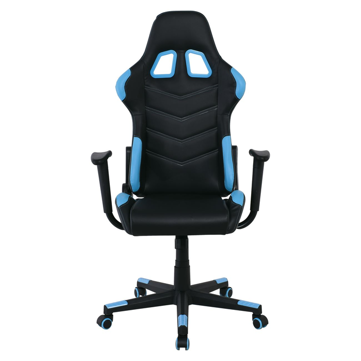 BF9150 Gaming Πολυθρόνα Γραφείου, Ανάκλιση Πλάτης έως 90°, Pu Μαύρο - Μπλε