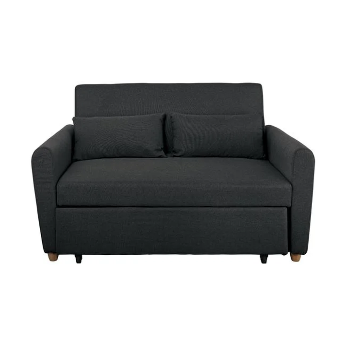 MOTTO Καναπές - Κρεβάτι Σαλονιού - Καθιστικού, Ύφασμα Ανθρακί 140x86x86 / Κρεβ.118x189x45cm