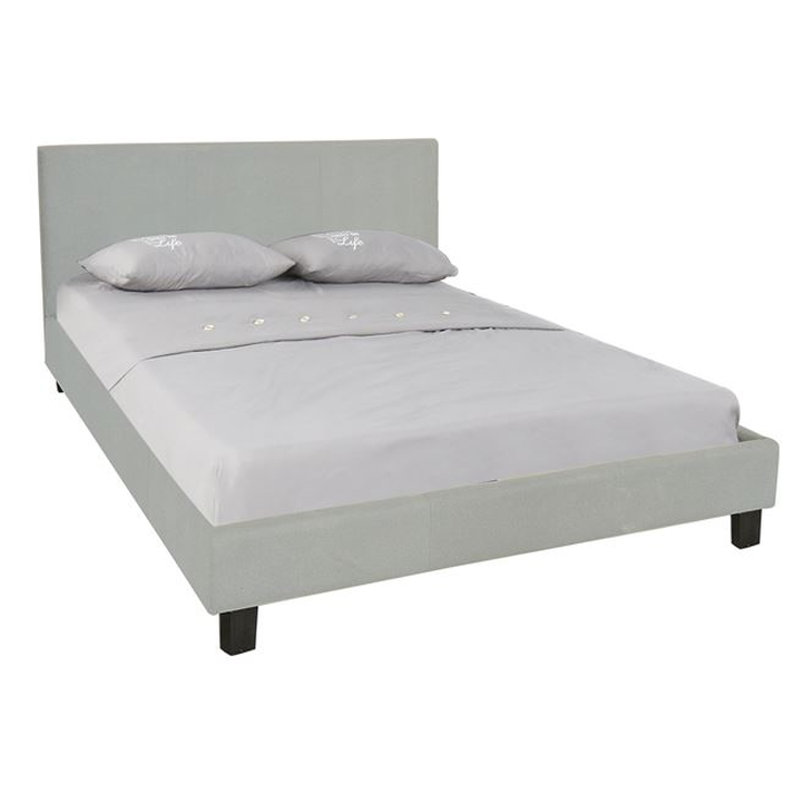 WILTON Κρεβάτι , για Στρώμα 90/140/160  Απόχρωση Grey Stone