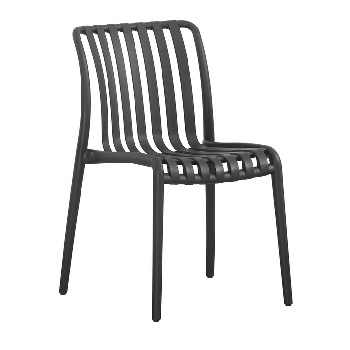 MODA-H Καρέκλα Στοιβαζόμενη, PP - UV Protection, Απόχρωση Ανθρακί