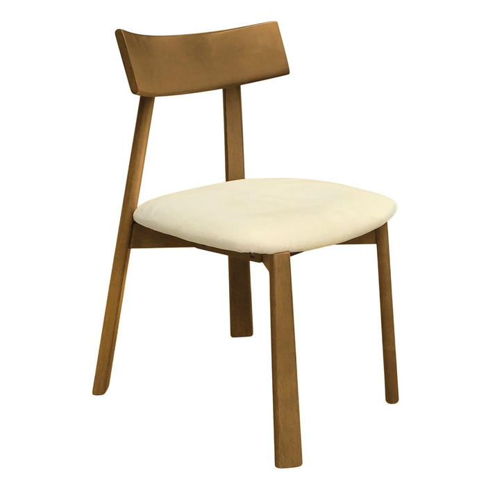 CORNEL Καρέκλα Τραπεζαρίας, Απόχρωση Φυσικό, Pu Εκρού