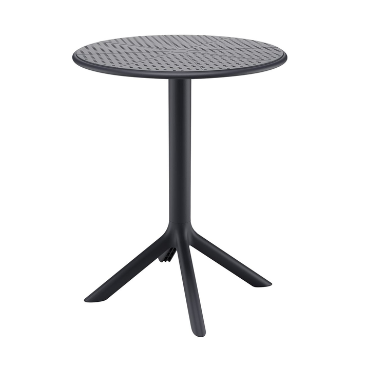 MODA-H Τραπέζι Κήπου - Βεράντας, PP - UV Protection, Απόχρωση Μαύρο