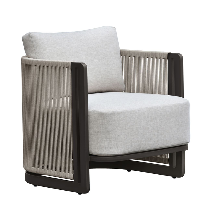 BOSTON Living Set Σαλόνι Καθιστικό Κήπου - Βεράντας Alu Ανθρακί - Μπεζ