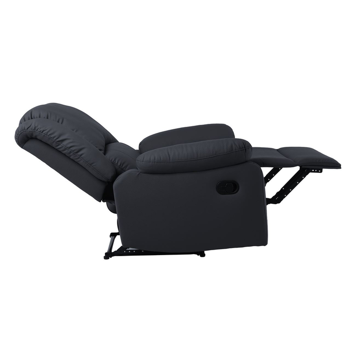 EVA Πολυθρόνα Relax Σαλονιού - Καθιστικού, PU Μαύρο