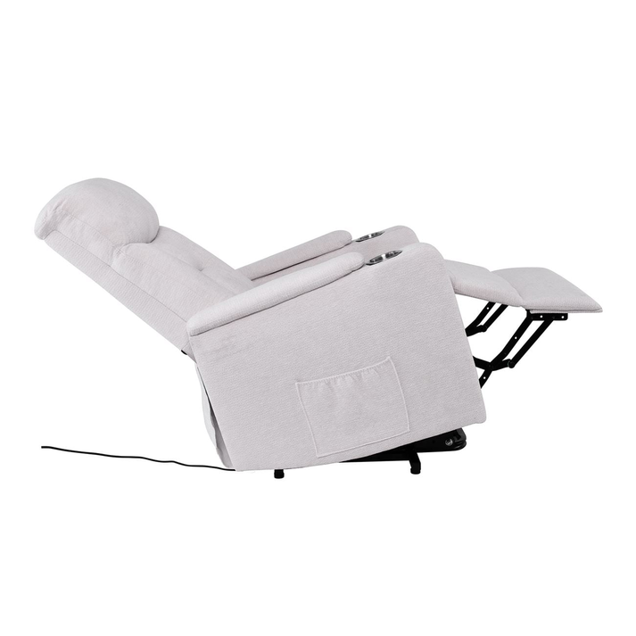 NANCY Lift-Relax Πολυθρόνα Σαλονιού - Καθιστικού, Ύφασμα Αν.Γκρι (ηλεκτρική ανάκληση)