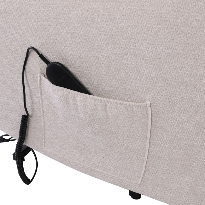 NANCY Lift-Relax Πολυθρόνα Σαλονιού - Καθιστικού, Ύφασμα Αν.Γκρι (ηλεκτρική ανάκληση)