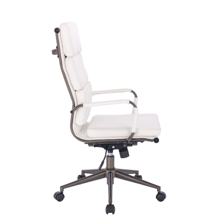SLICE ΚΑΡΕΚΛΑ ΓΡΑΦΕΙΟΥ ΛΕΥΚΟ GUNMETAL 55.5x63.5x117