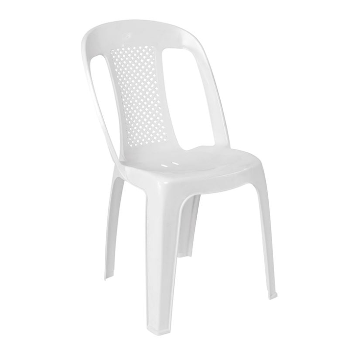 ELECTRA Καρέκλα Στοιβαζόμενη, ΡΡ Άσπρο