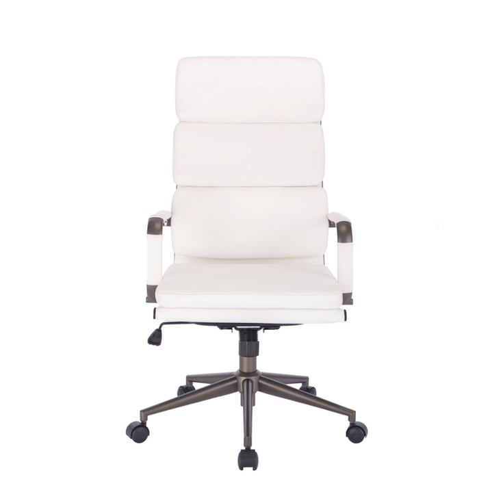 LINE ΚΑΡΕΚΛΑ ΓΡΑΦΕΙΟΥ ΛΕΥΚΟ GUNMETAL 55.5x63.5x117