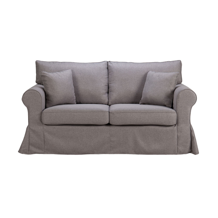 ASHLEY ΚΑΝΑΠΕΣ 2ΘΕΣΙΟΣ ΜΕ ΑΠΟΣΥΡΟΜΕΝΟ ΓΚΡΙ 173x85x95