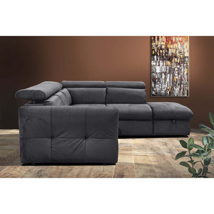 MONSERAT ΚΑΝΑΠΕΣ ΚΡΕΒΑΤΙ ΓΩΝΙΑ ΔΕΞΙΑ ΑΝΘΡΑΚΙ 254x224x90